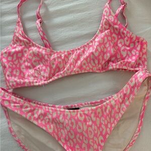 Triangl PINK CHEETAH bikini SET